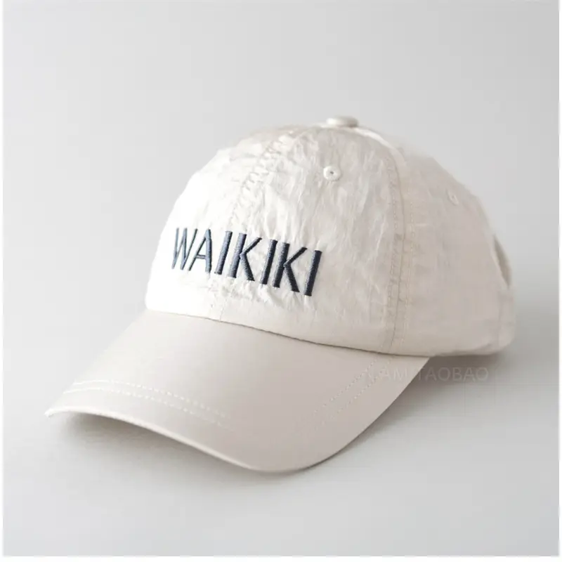 Men Grey Embroidered Baseball Cap Summer Lightweight - Image 3