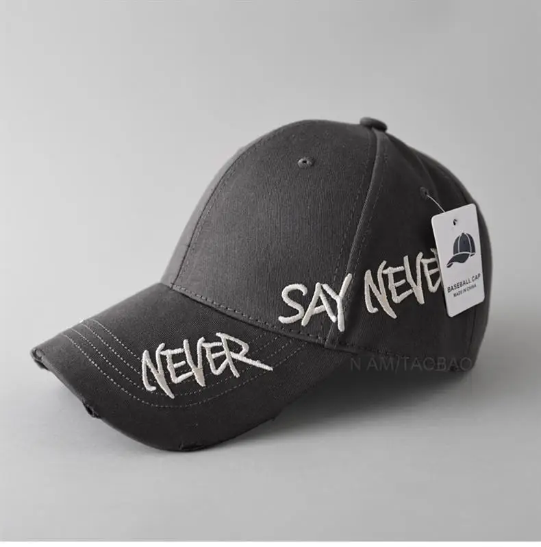 Black Korean Letter Embroidered Baseball Cap for Men Women — feature 13