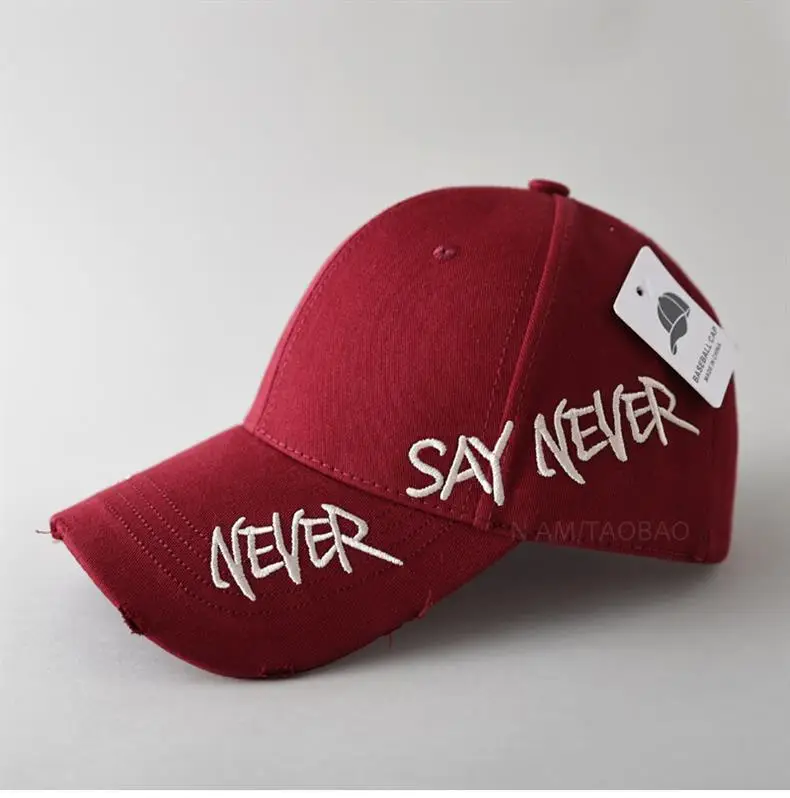 Black Korean Letter Embroidered Baseball Cap for Men Women — feature 14