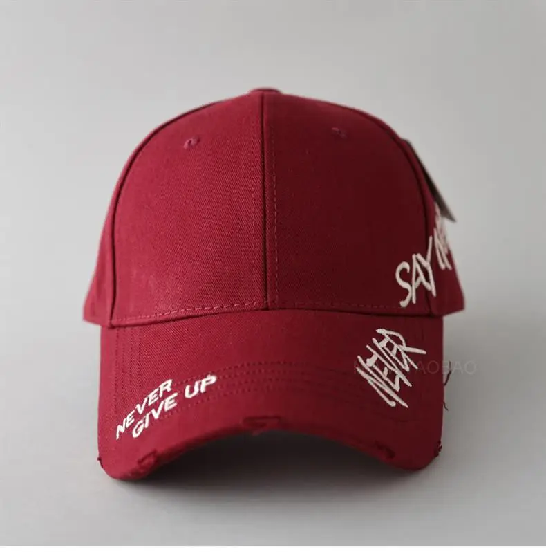 Black Korean Letter Embroidered Baseball Cap for Men Women — feature 16