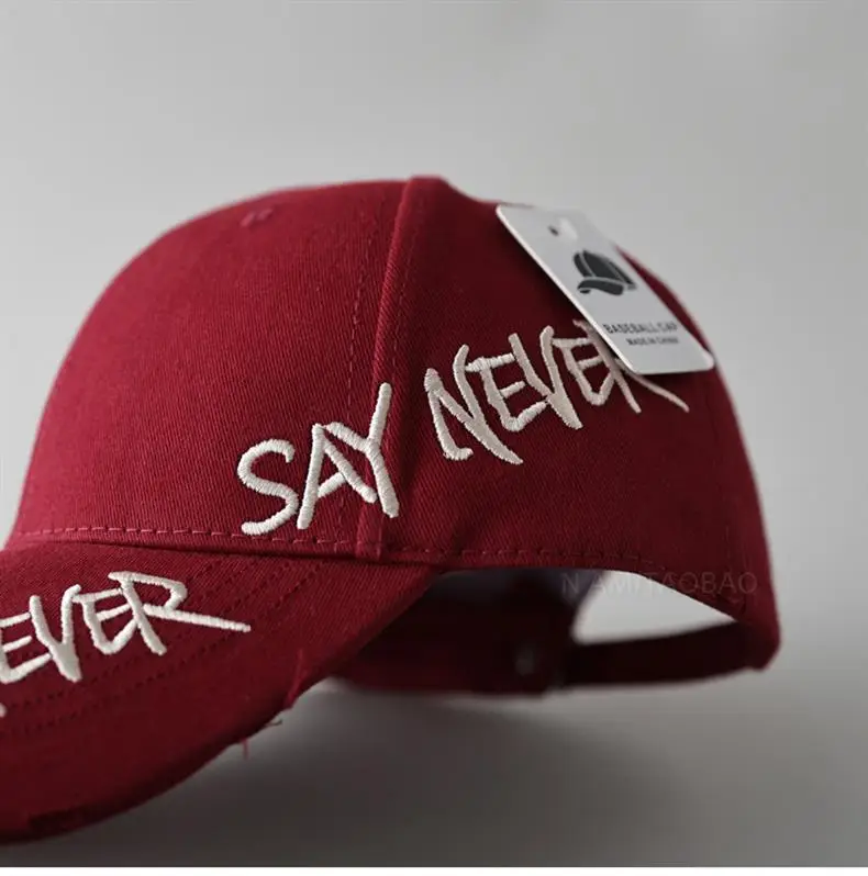 Black Korean Letter Embroidered Baseball Cap for Men Women — feature 17