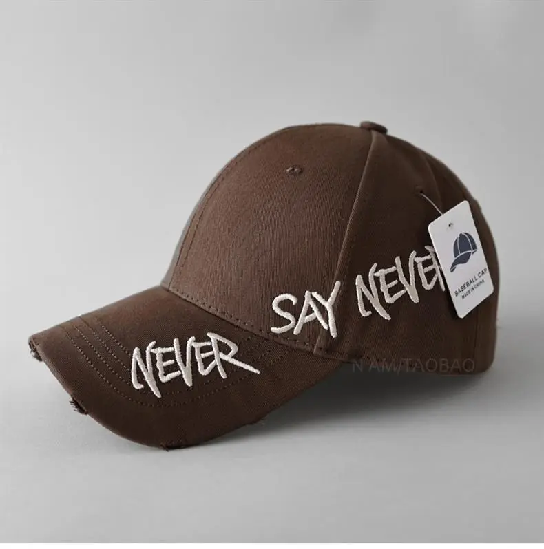 Black Korean Letter Embroidered Baseball Cap for Men Women — feature 9