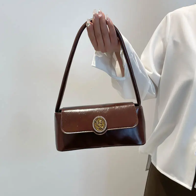Korean Style Women's Retro Brown Crossbody Bag 2025 - Image 6