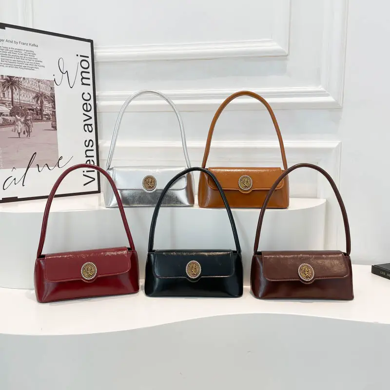 Korean Style Women's Retro Brown Crossbody Bag 2025 - Image 8
