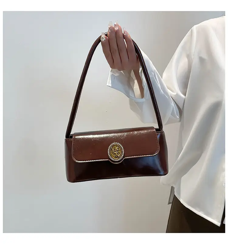 Korean Style Women's Retro Brown Crossbody Bag 2025 — feature 15