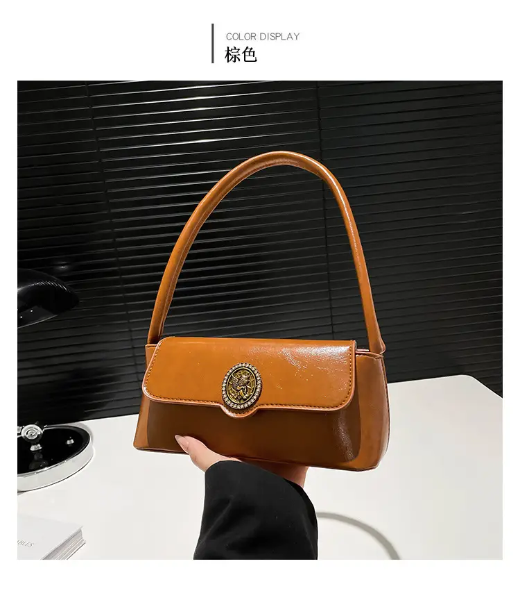 Korean Style Women's Retro Brown Crossbody Bag 2025 — feature 28