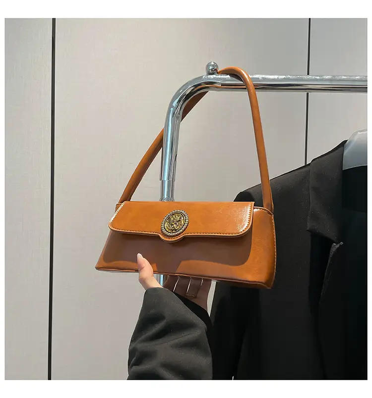 Korean Style Women's Retro Brown Crossbody Bag 2025 — feature 36