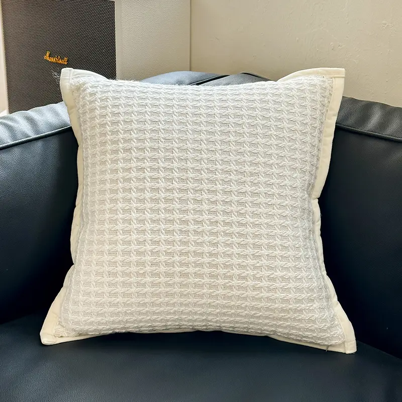Zebra Print Sofa Cushion Pillow Set Black White - Image 4