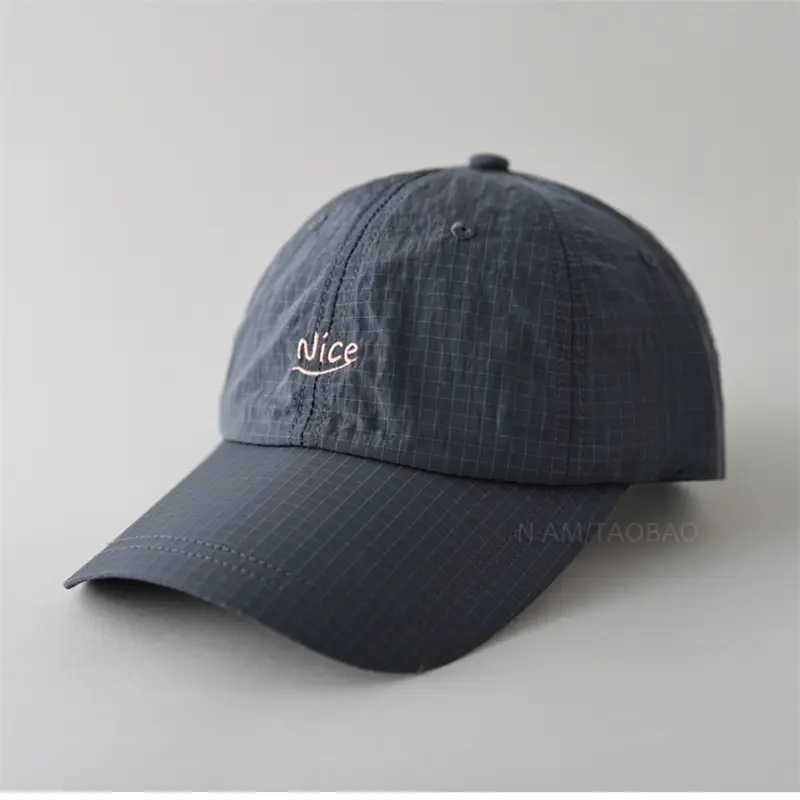 Light Gray Korean Style Baseball Cap for Men Women