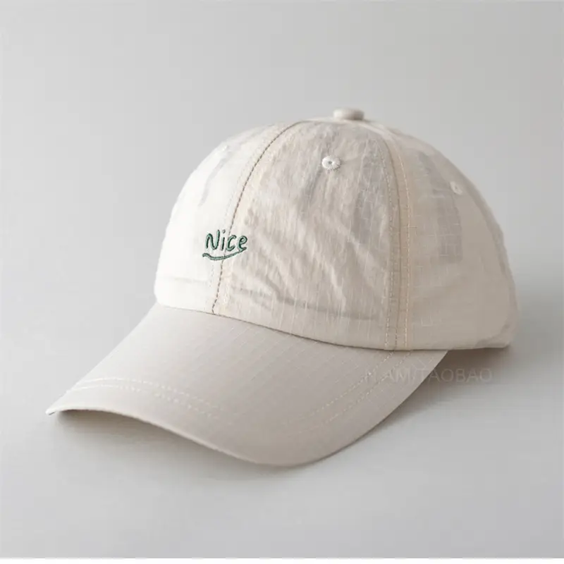Light Gray Korean Style Baseball Cap for Men Women