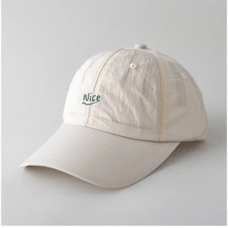 Light Gray Korean Style Baseball Cap for Men Women