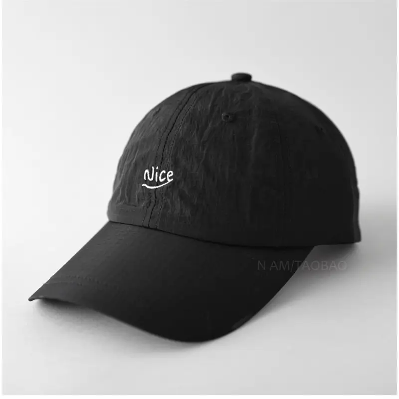 Light Gray Korean Style Baseball Cap for Men Women