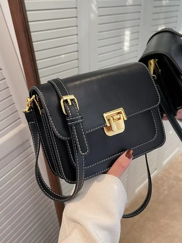 Women Crossbody Bag Cream Brown Gold Plated 2026 New - Image 6