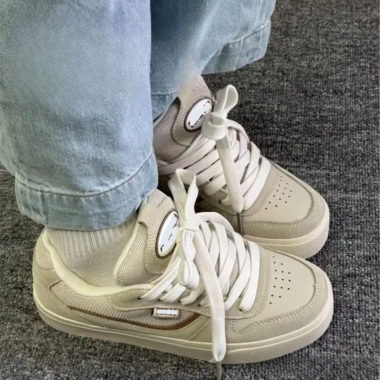 Vintage Suede Low Top Sneakers 2025 Spring New - Image 4
