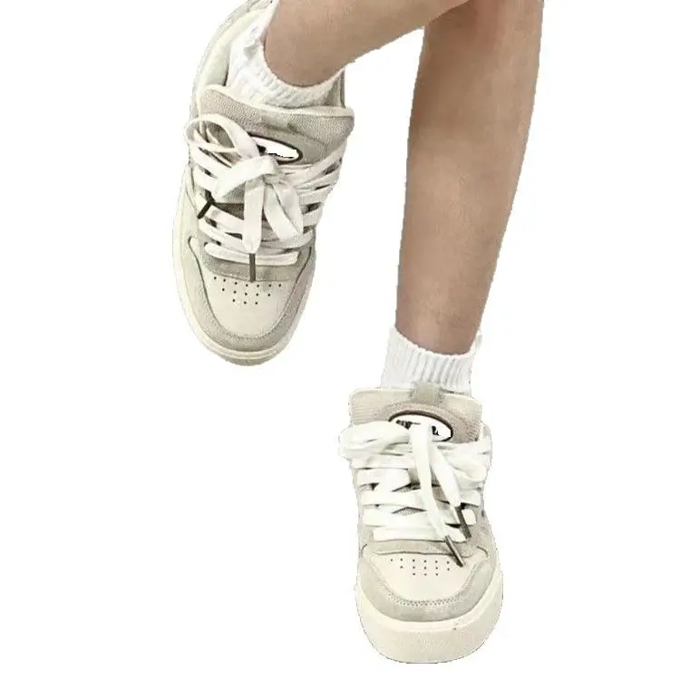 Vintage Suede Low Top Sneakers 2025 Spring New - Image 6