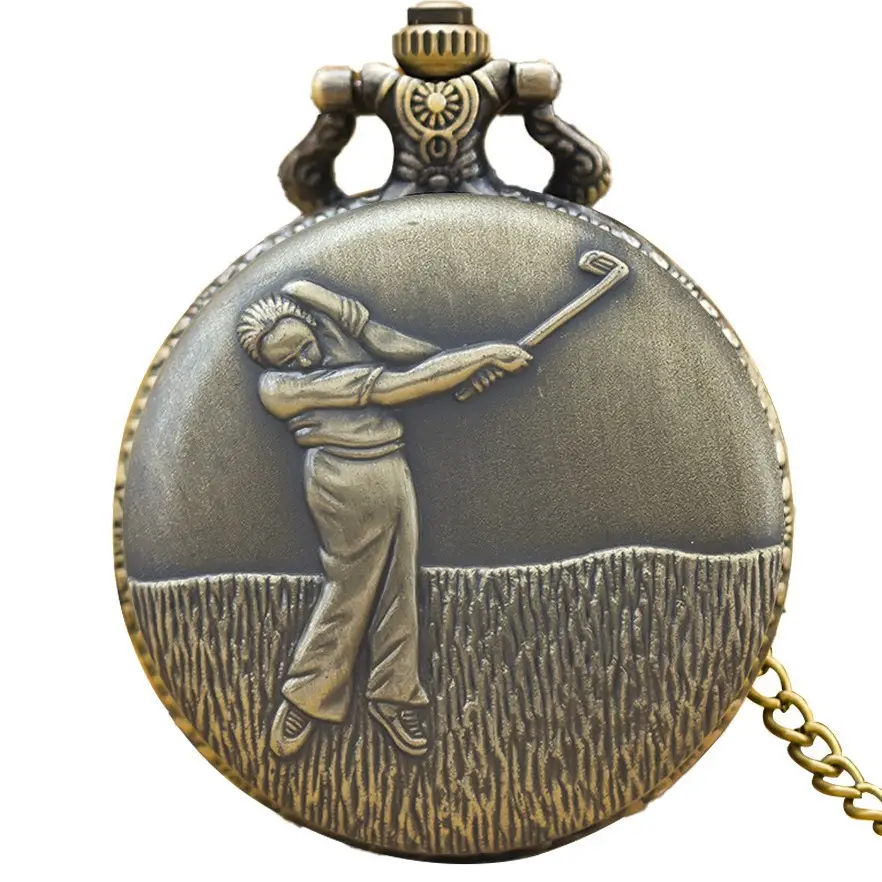 Retro Classical Quartz Pocket Watch with Fushou Design
