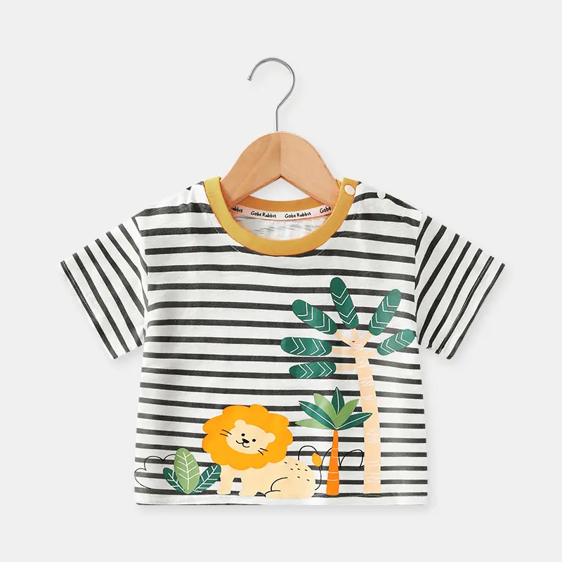 Baby T-shirt for Boys Cartoon Elephant Summer Wear - Image 2