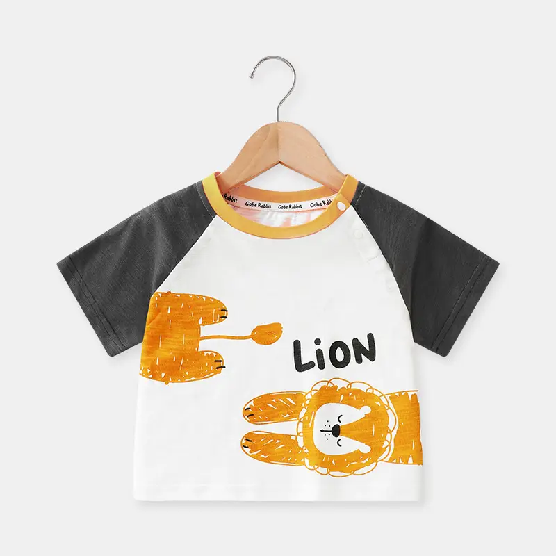 Baby T-shirt for Boys Cartoon Elephant Summer Wear - Image 3