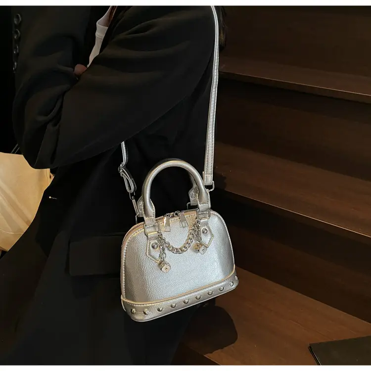 Silver Chain Handbag Small Fashion Shoulder Bag — feature 12