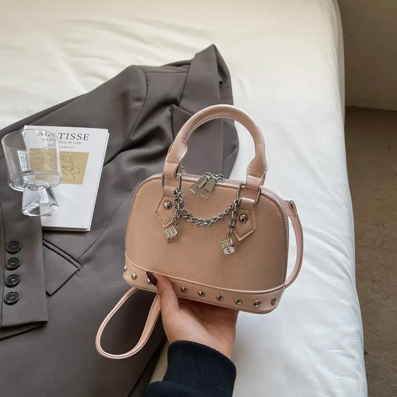 Silver Chain Handbag Small Fashion Shoulder Bag - Image 2