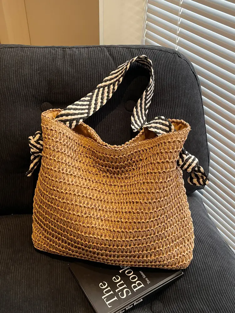 Women Straw Shoulder Bag Large Capacity 2025 New - Image 4