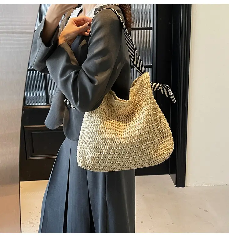 Women Straw Shoulder Bag Large Capacity 2025 New — feature 16