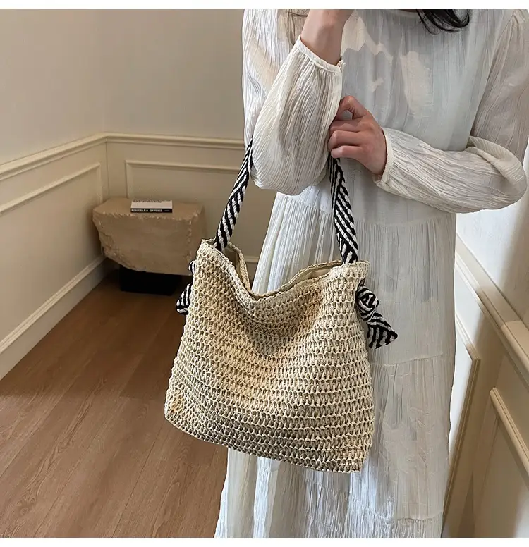 Women Straw Shoulder Bag Large Capacity 2025 New — feature 17
