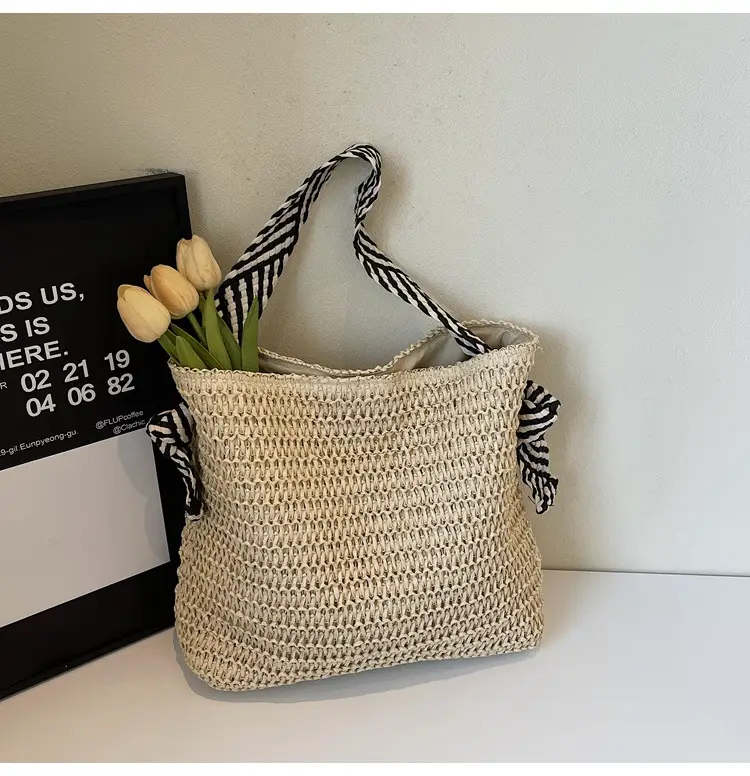 Women Straw Shoulder Bag Large Capacity 2025 New — feature 20