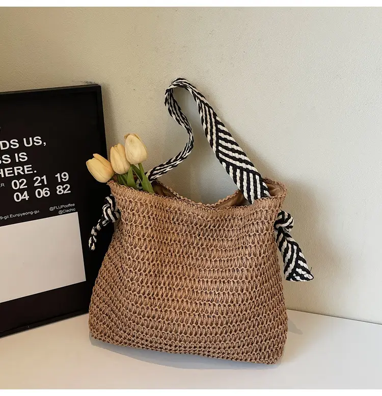 Women Straw Shoulder Bag Large Capacity 2025 New — feature 21