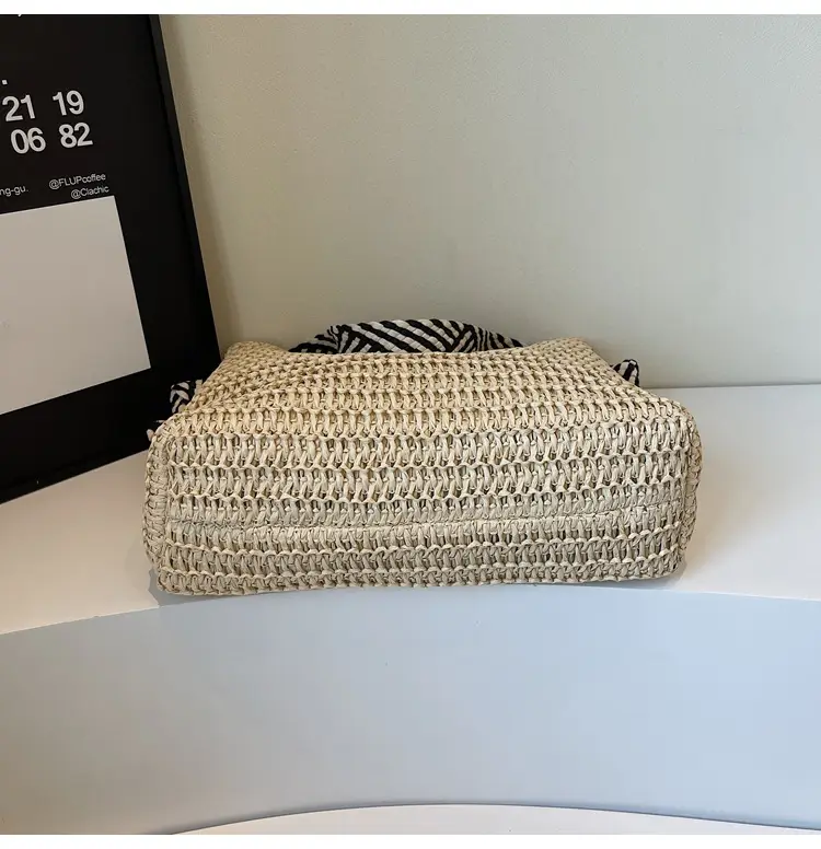 Women Straw Shoulder Bag Large Capacity 2025 New — feature 7