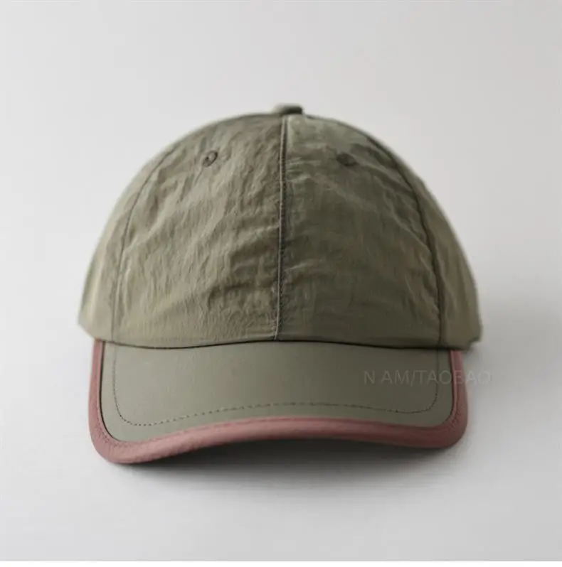 Light Gray Baseball Cap with Pink Trim for Men Women — feature 8