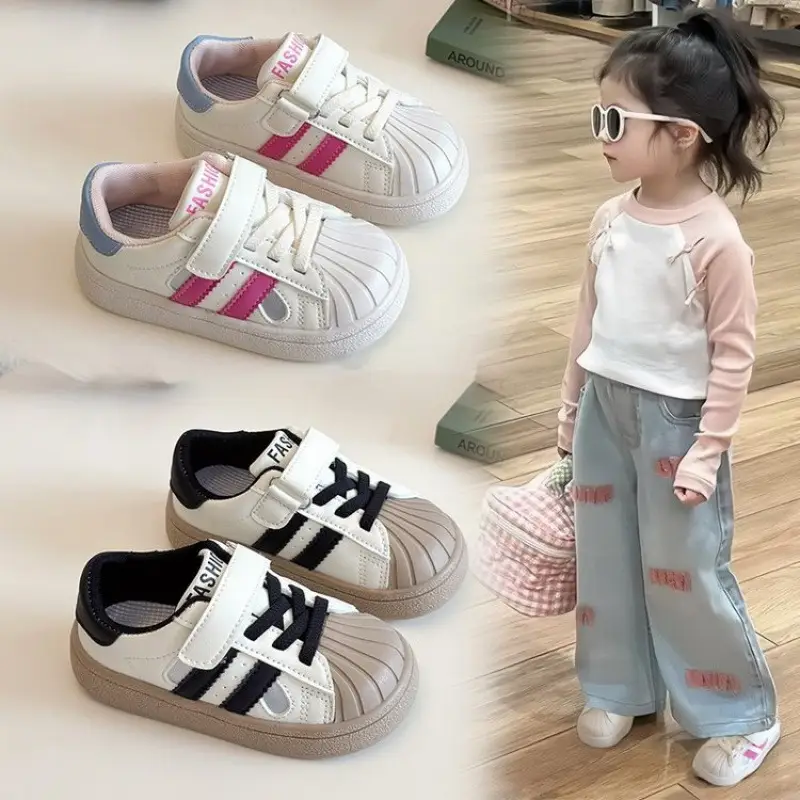Baby Soft Sole Toddler Shoes Men's Baby Shoes Children's 2025 Spring and Autumn New Women's Board Shoes Children's Shoes sneaker - Image 3