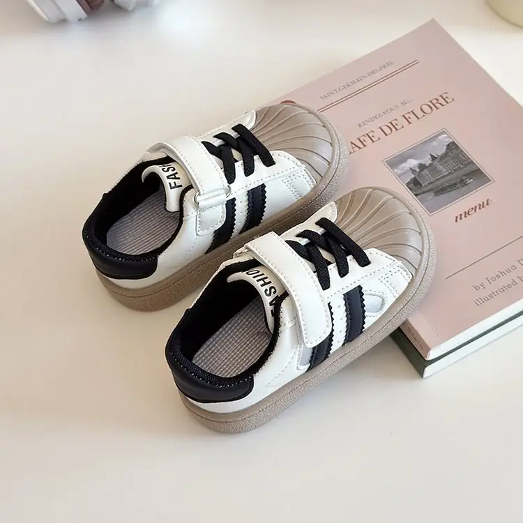 Baby Soft Sole Toddler Shoes Men's Baby Shoes Children's 2025 Spring and Autumn New Women's Board Shoes Children's Shoes sneaker — feature 35