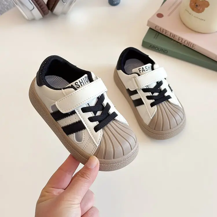 Baby Soft Sole Toddler Shoes Men's Baby Shoes Children's 2025 Spring and Autumn New Women's Board Shoes Children's Shoes sneaker — feature 36