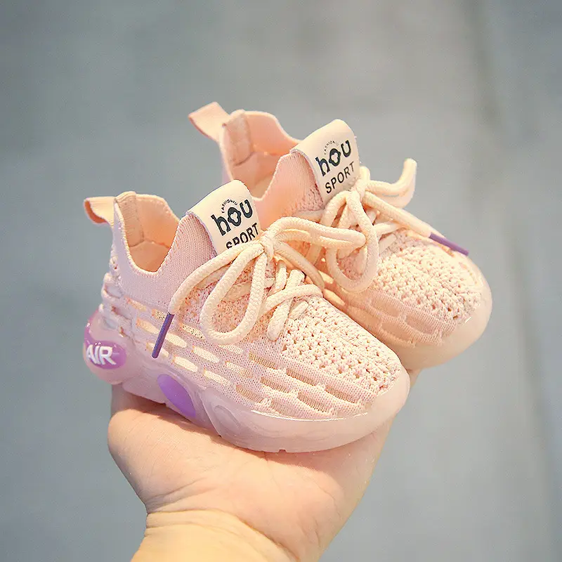 Spring Baby Shoes Boys Girls Mesh Knitted Coats