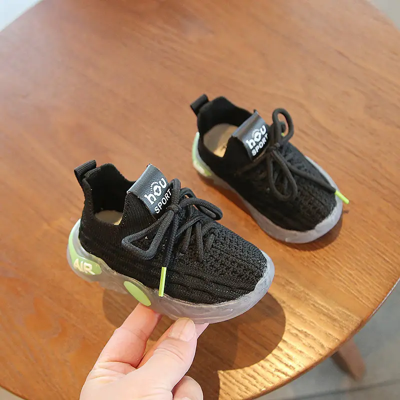Spring Baby Shoes Boys Girls Mesh Knitted Coats