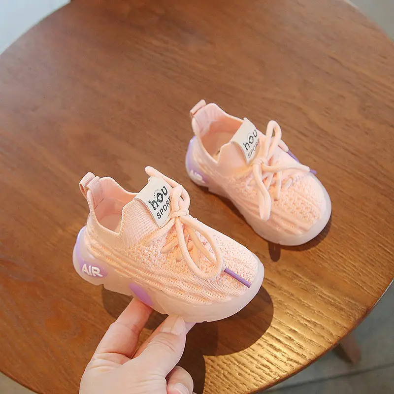 Spring Baby Shoes Boys Girls Mesh Knitted Coats