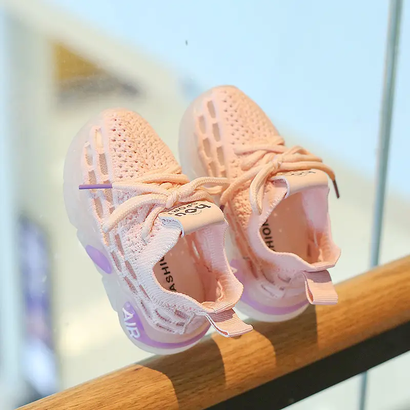 Spring Baby Shoes Boys Girls Mesh Knitted Coats