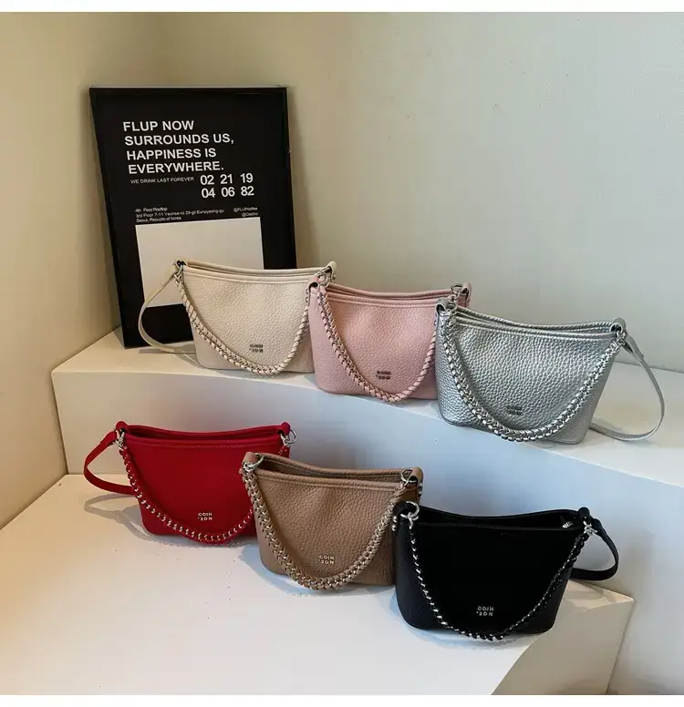 Women's Chain Crossbody Bag Beige 2025 Trendy — feature 14