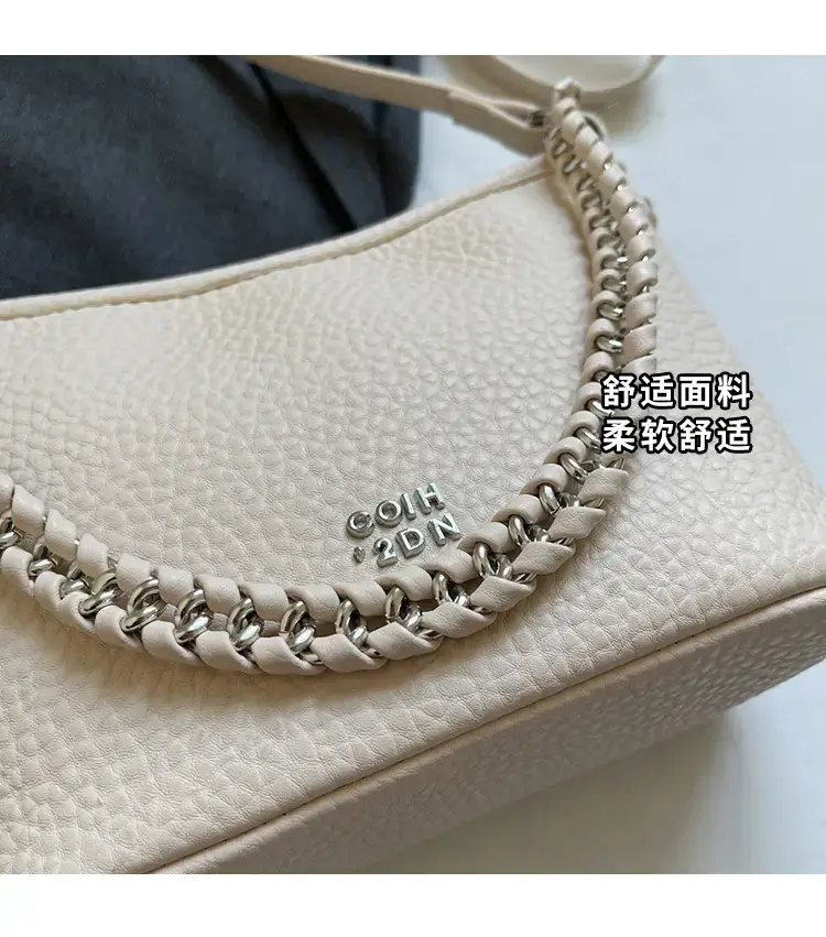 Women's Chain Crossbody Bag Beige 2025 Trendy — feature 3