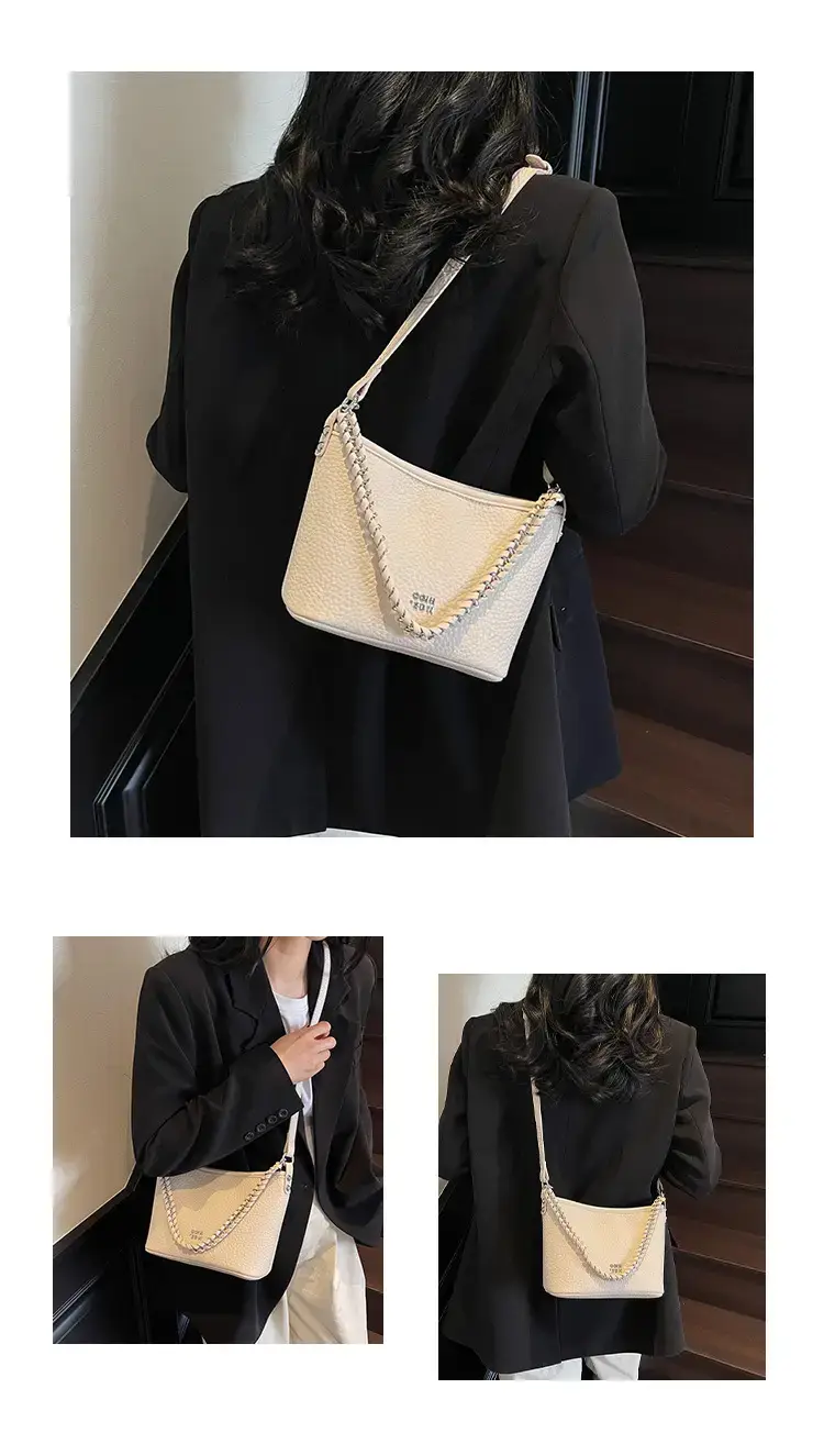 Women's Chain Crossbody Bag Beige 2025 Trendy — feature 8