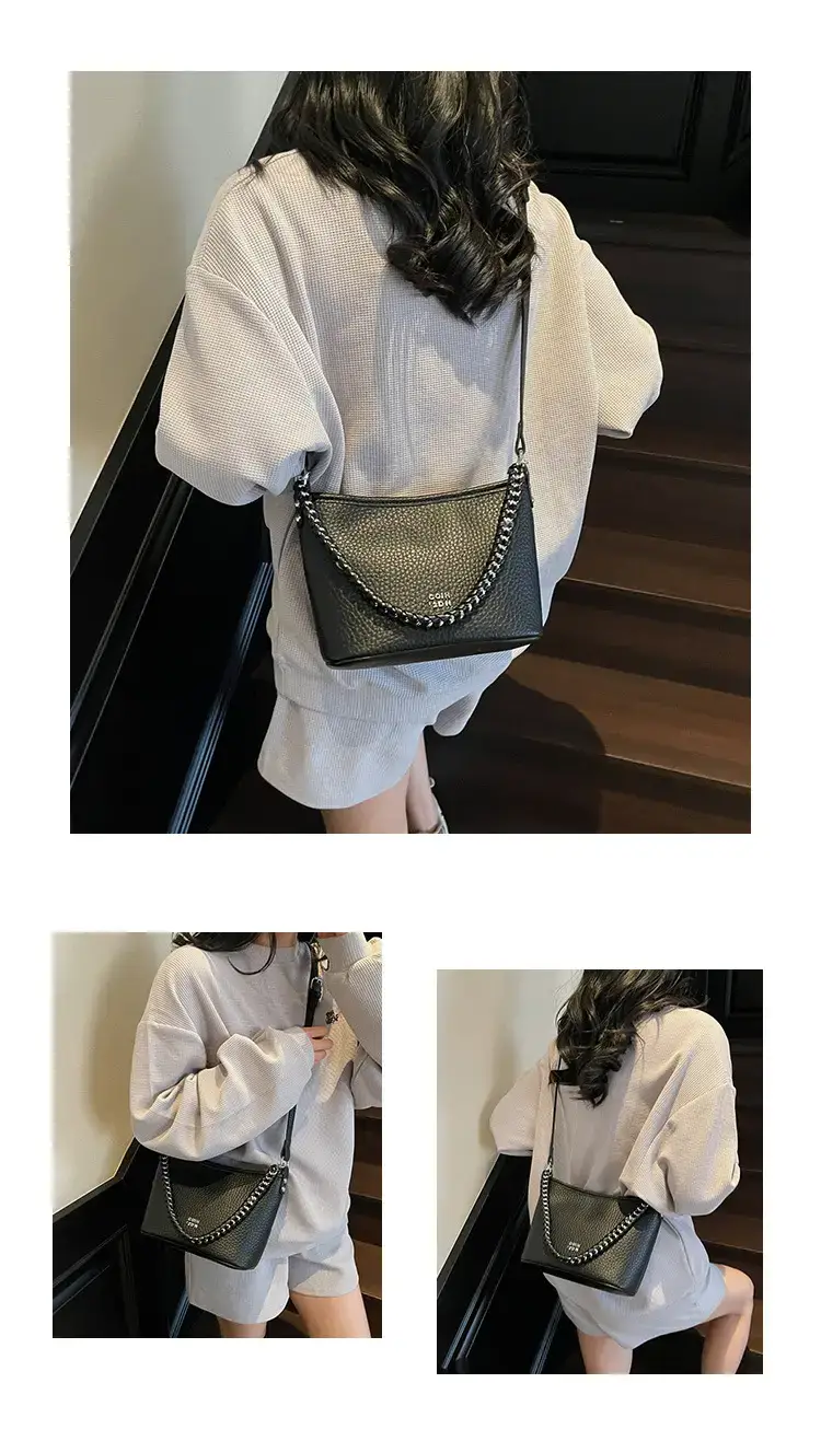 Women's Chain Crossbody Bag Beige 2025 Trendy — feature 9