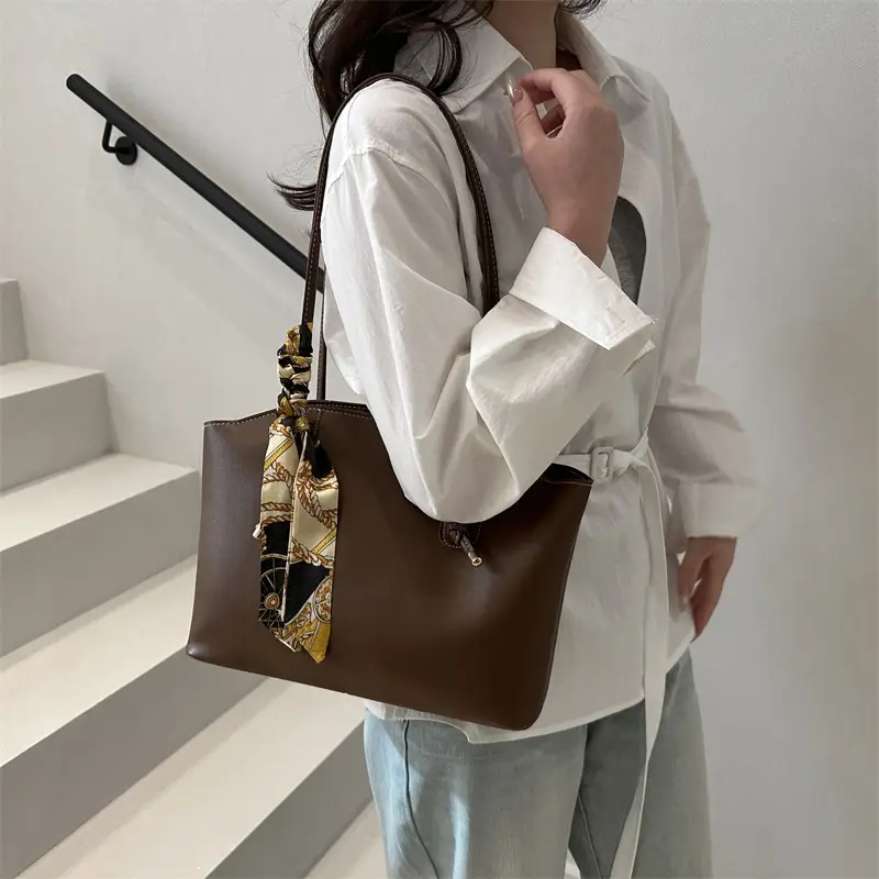 2026 Vintage Brown Leather Shoulder Tote Bag for Women — feature 19