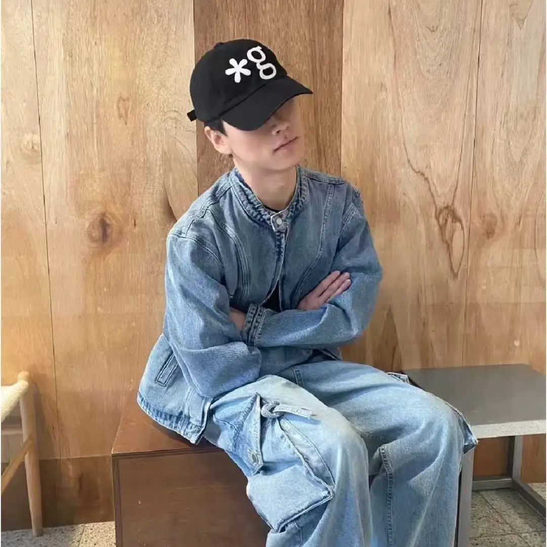 Korean Style Black Cap with Star & G Logo - Image 4