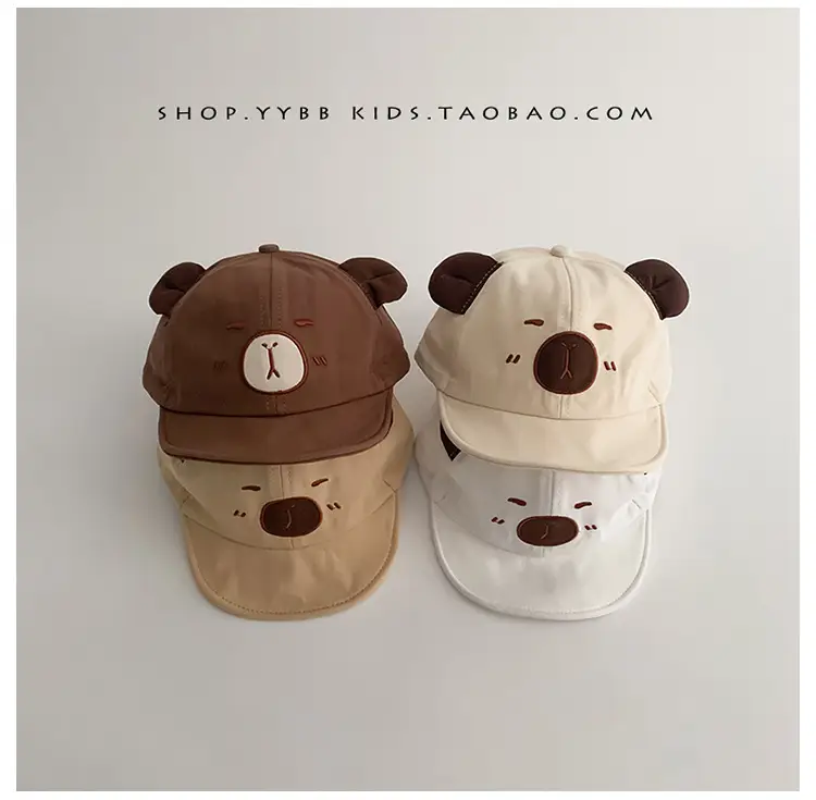 Cute Bear Ears Cap for Kids Sunscreen Cap β feature 9