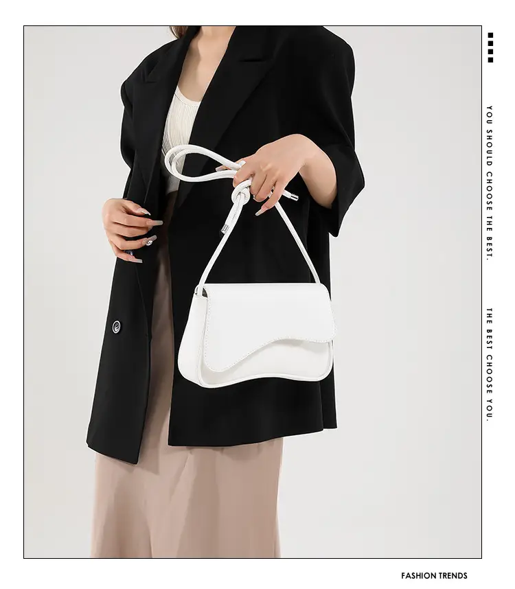 Black Square Flip Shoulder Bag for Women — feature 1