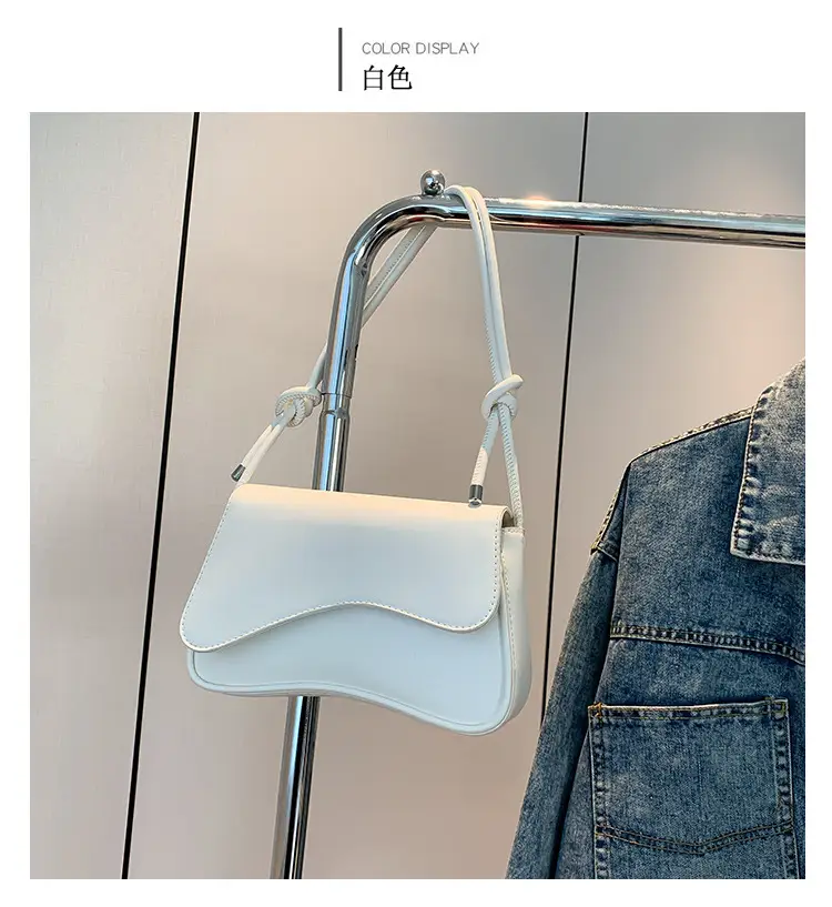 Black Square Flip Shoulder Bag for Women — feature 11