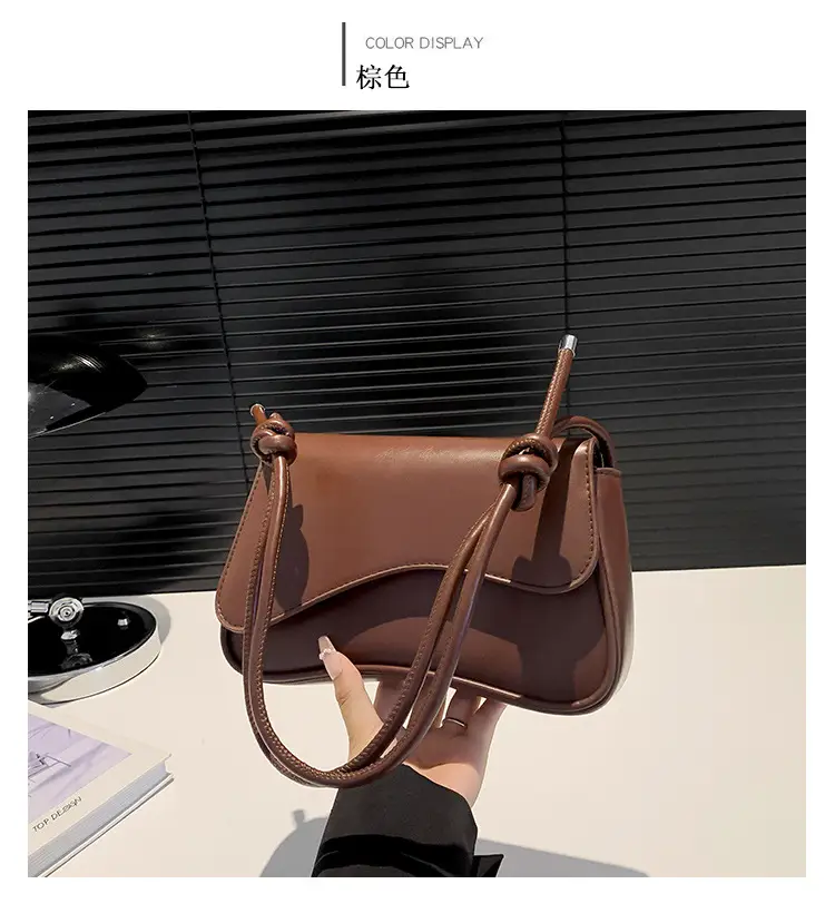 Black Square Flip Shoulder Bag for Women — feature 12