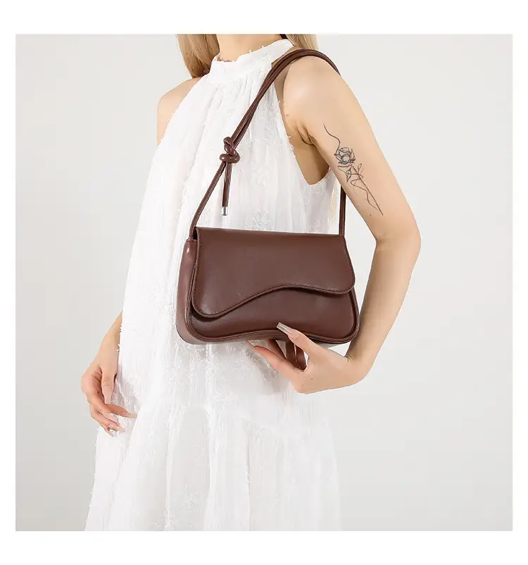 Black Square Flip Shoulder Bag for Women — feature 24