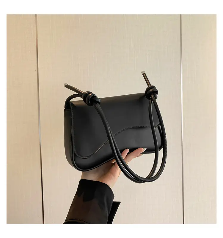 Black Square Flip Shoulder Bag for Women — feature 27